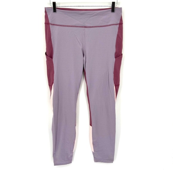 Outdoor Voices Zoom 7/8 Length Colorblock Leggings TechSweat Purple Size XL - Picture 2 of 16